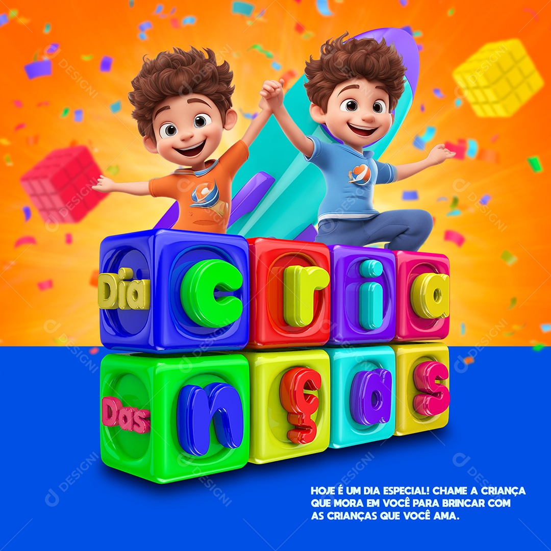 Dia Das Crianças Dia Especial Social Media PSD Editável