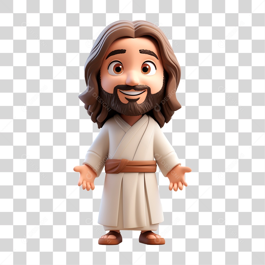 Imagem de Jesus em 3D PNG Transparente