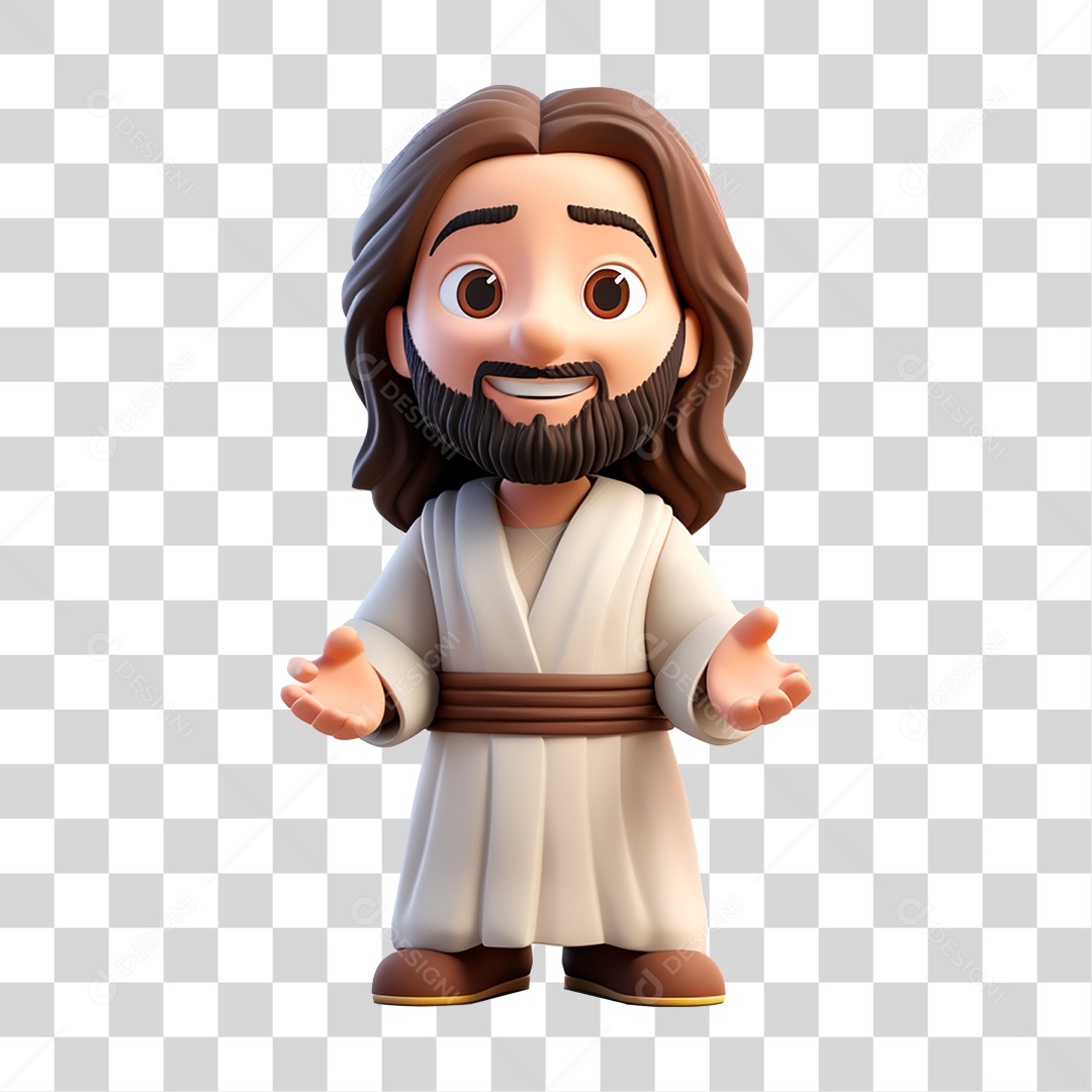 Imagem de Jesus em 3D PNG Transparente