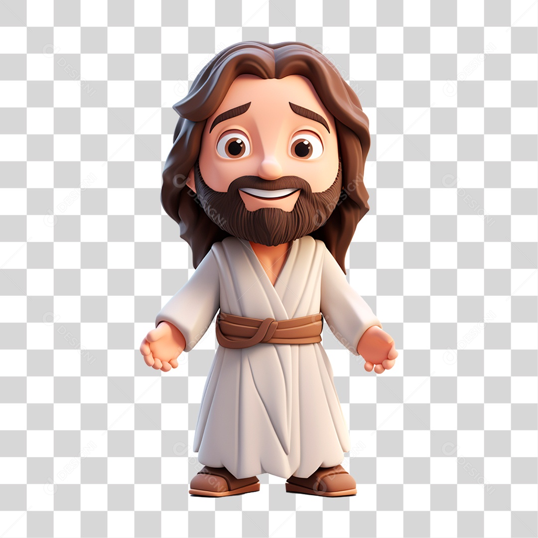Imagem de Jesus em 3D PNG Transparente