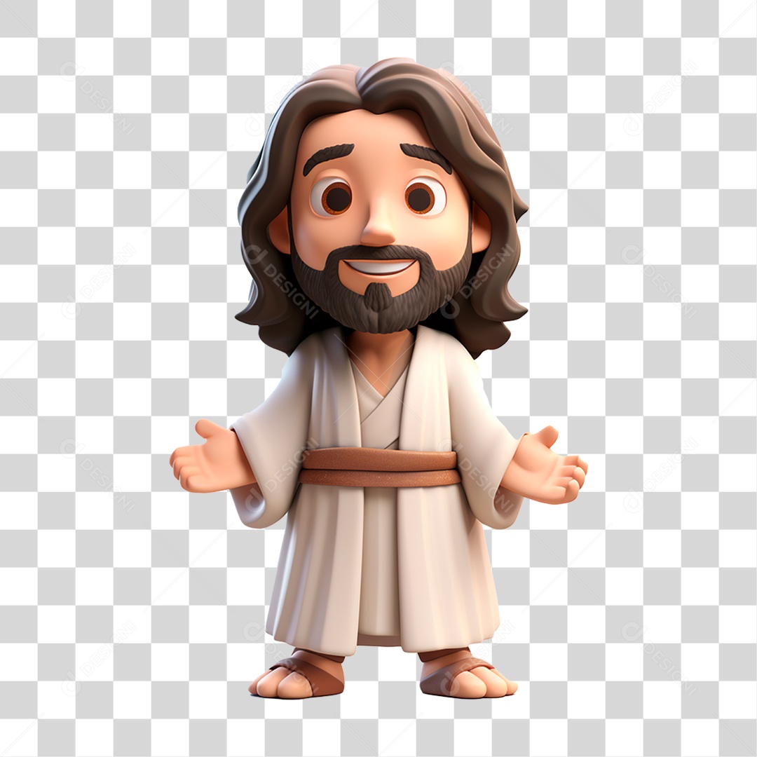 Imagem de Jesus em 3D PNG Transparente