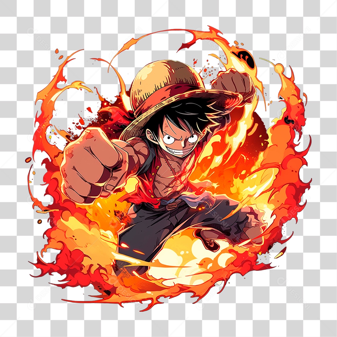Desenho Animado One Piece PNG Transparente