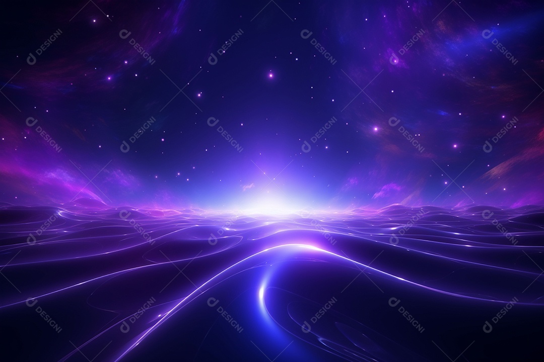 Cenário com formas abstratas