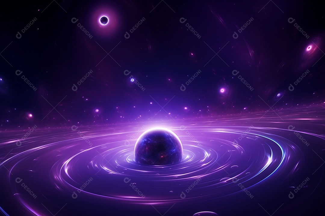 Cenário com formas abstratas