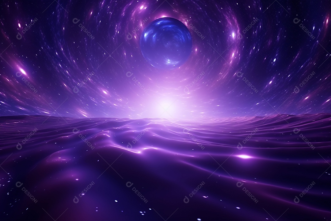 Cenário com formas abstratas