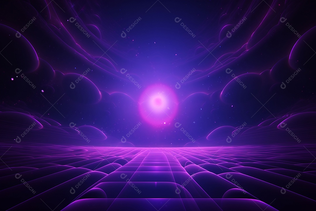 Cenário com formas abstratas