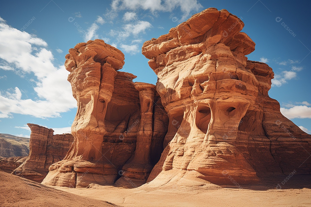 Majestosas formações de arenito