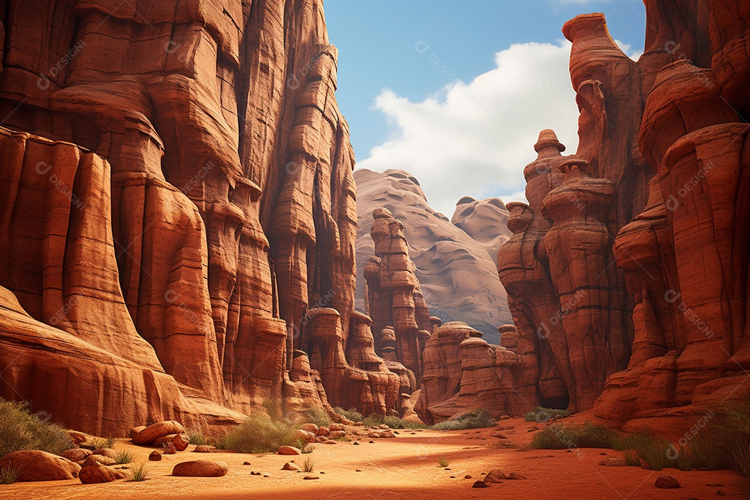 Majestosas formações de arenito