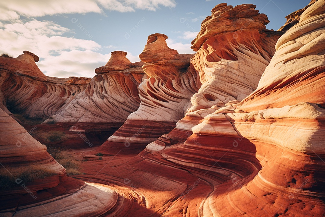 Majestosas formações de arenito