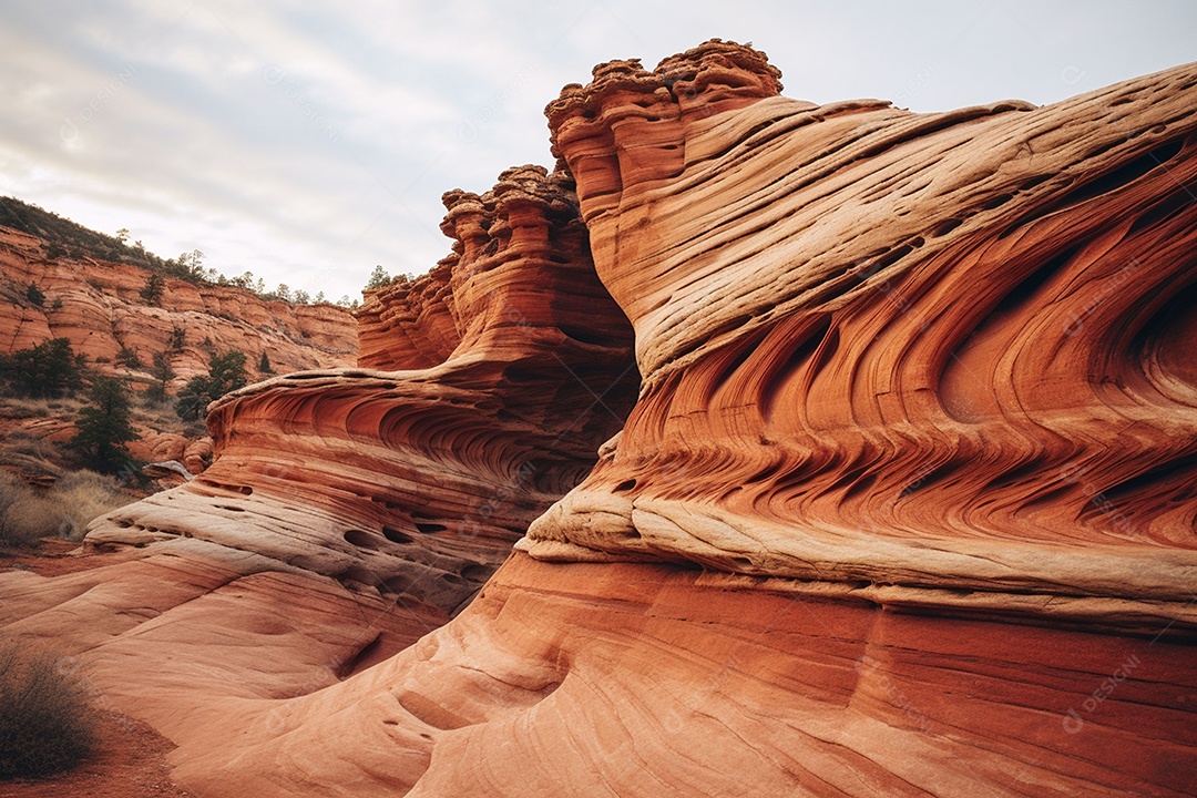 Majestosas formações de arenito