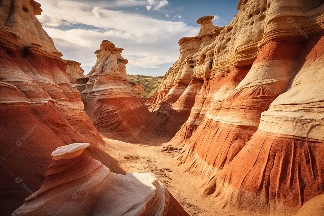 Majestosas formações de arenito