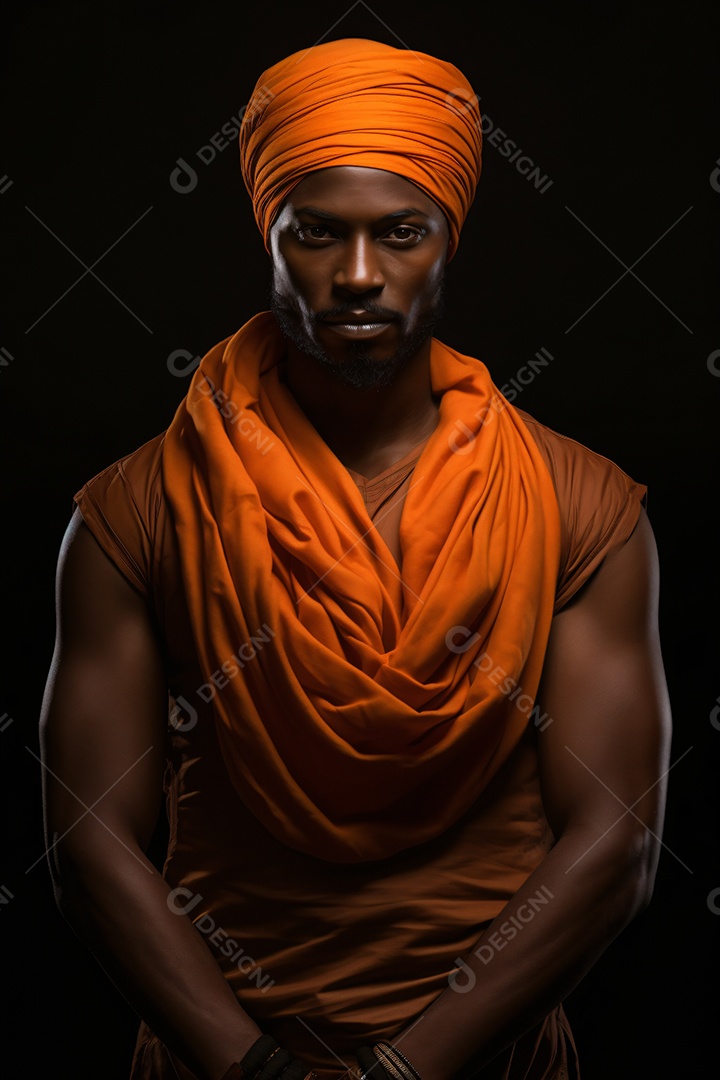 Homem jovem negro sobre fundo isolado