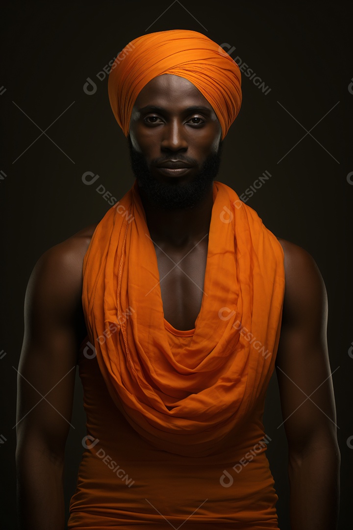 Homem jovem negro sobre fundo isolado