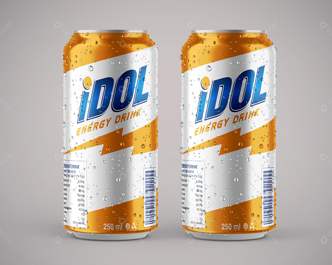 Mockup Latas PSD Edietável