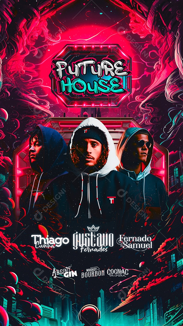 Story Flyer Future House Thiago Cunha Gustavo Fernades Fernado & Samuel Social Media PSD Editável