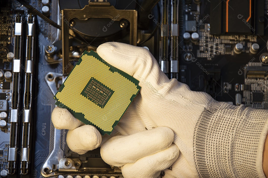 Chip de CPU é a parte do cérebro do computador