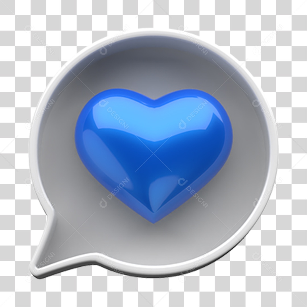 Text Box with Heart Inside November Blue Transparent PNG