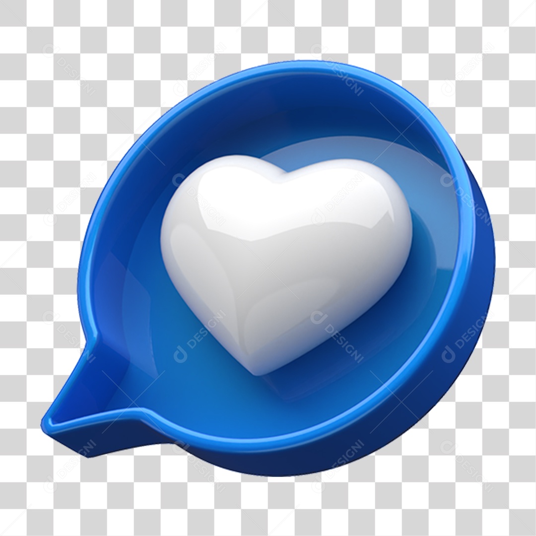 Text Box with White Heart Inside November Blue Transparent PNG
