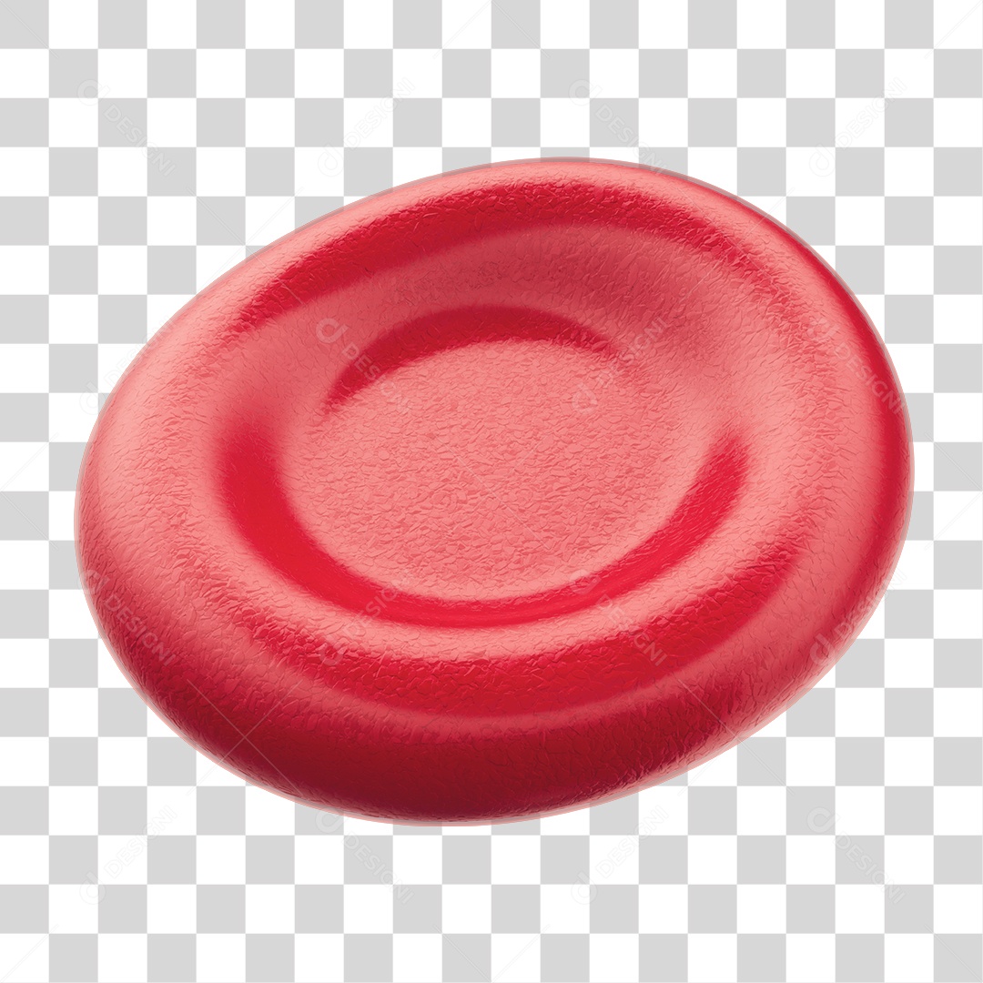 Elemento 3D Hemácias de Sangue Para Composição PNG Transparente