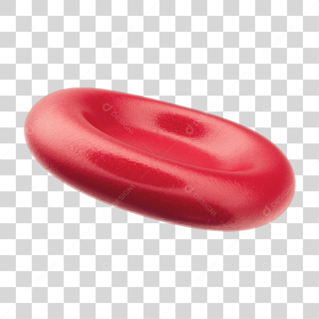 Elemento 3D Hemácias de Sangue Para Composição PNG Transparente