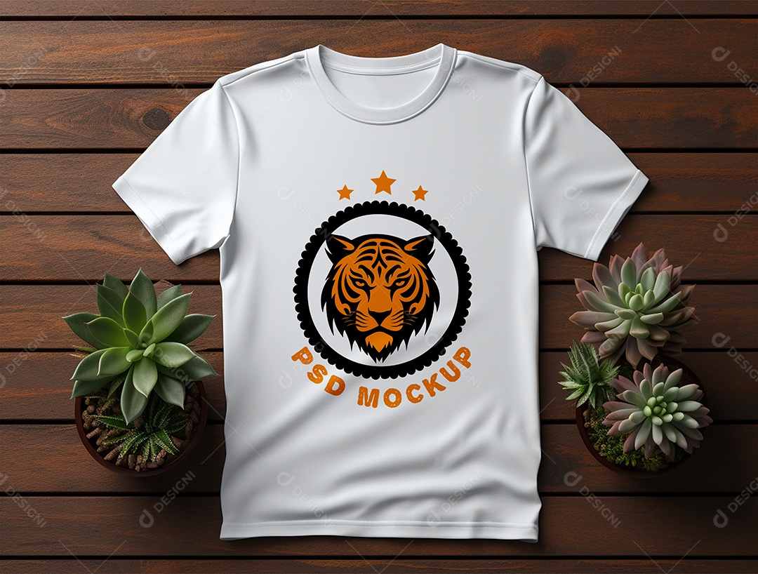 Mockup de Camiseta PSD Editável