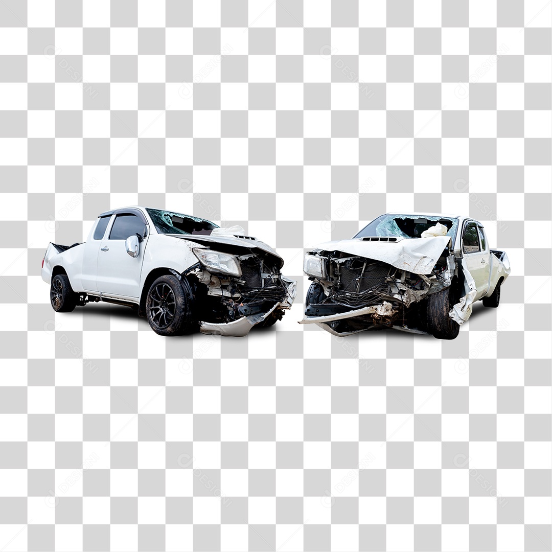 Carros Batidos Funilaria PNG Transparente