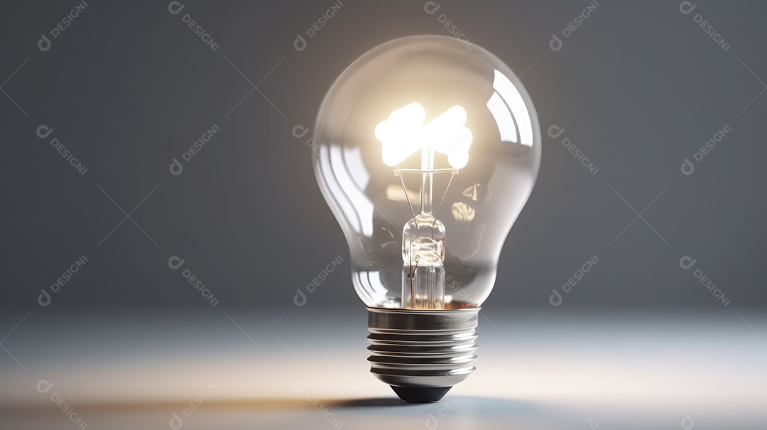 Lâmpadas ligadas sobre fundo claro