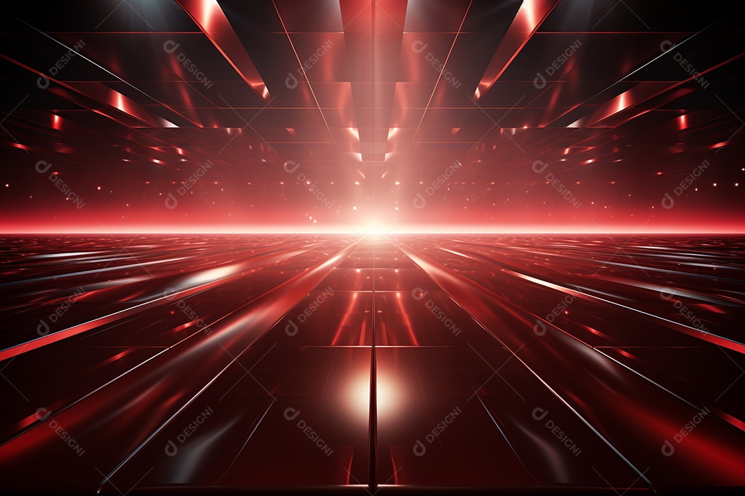 Pano de fundo com iluminação de holofotes vermelhos para imagem realista de fundo design ultra hd alto