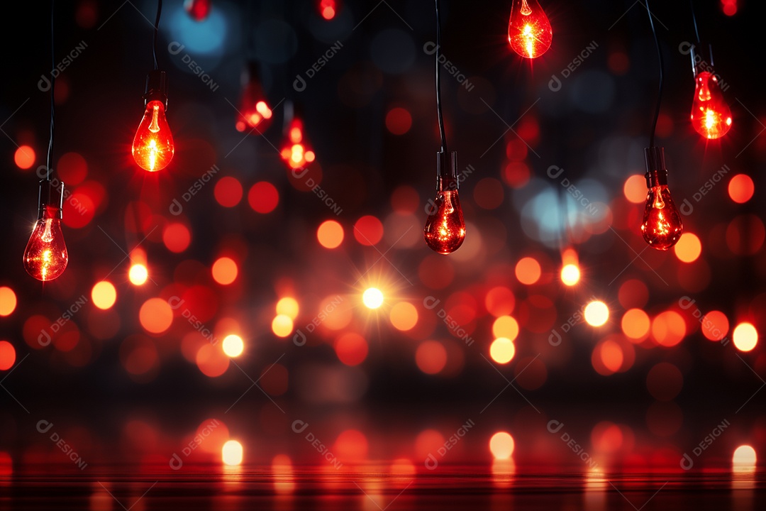 Pano de fundo com iluminação de holofotes vermelhos para imagem realista de fundo design ultra hd alto