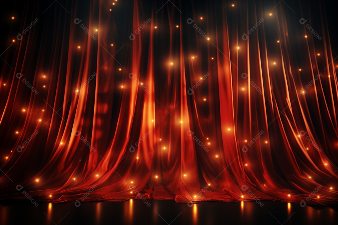 Pano de fundo com iluminação de holofotes vermelhos para imagem realista de fundo design ultra hd alto