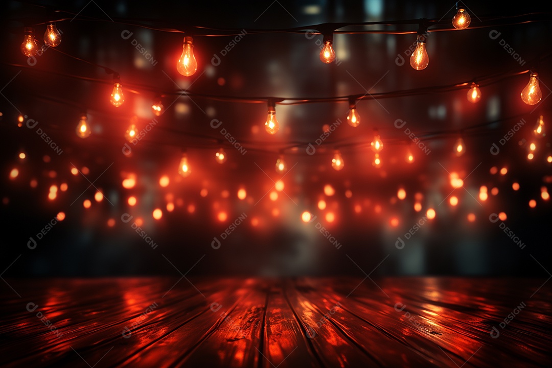 Pano de fundo com iluminação de holofotes vermelhos para imagem realista de fundo design ultra hd alto