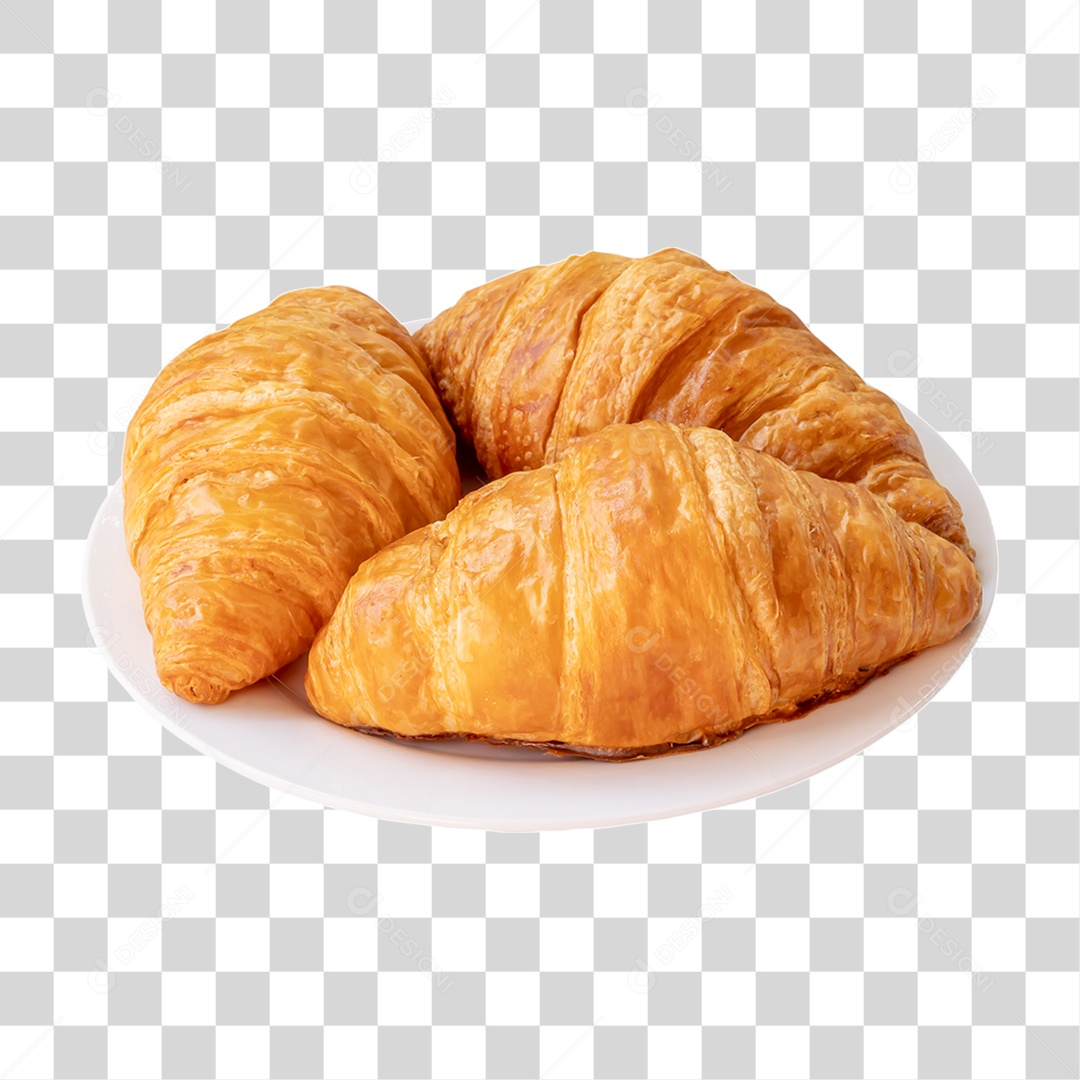 Croissant Assado PNG Transparente