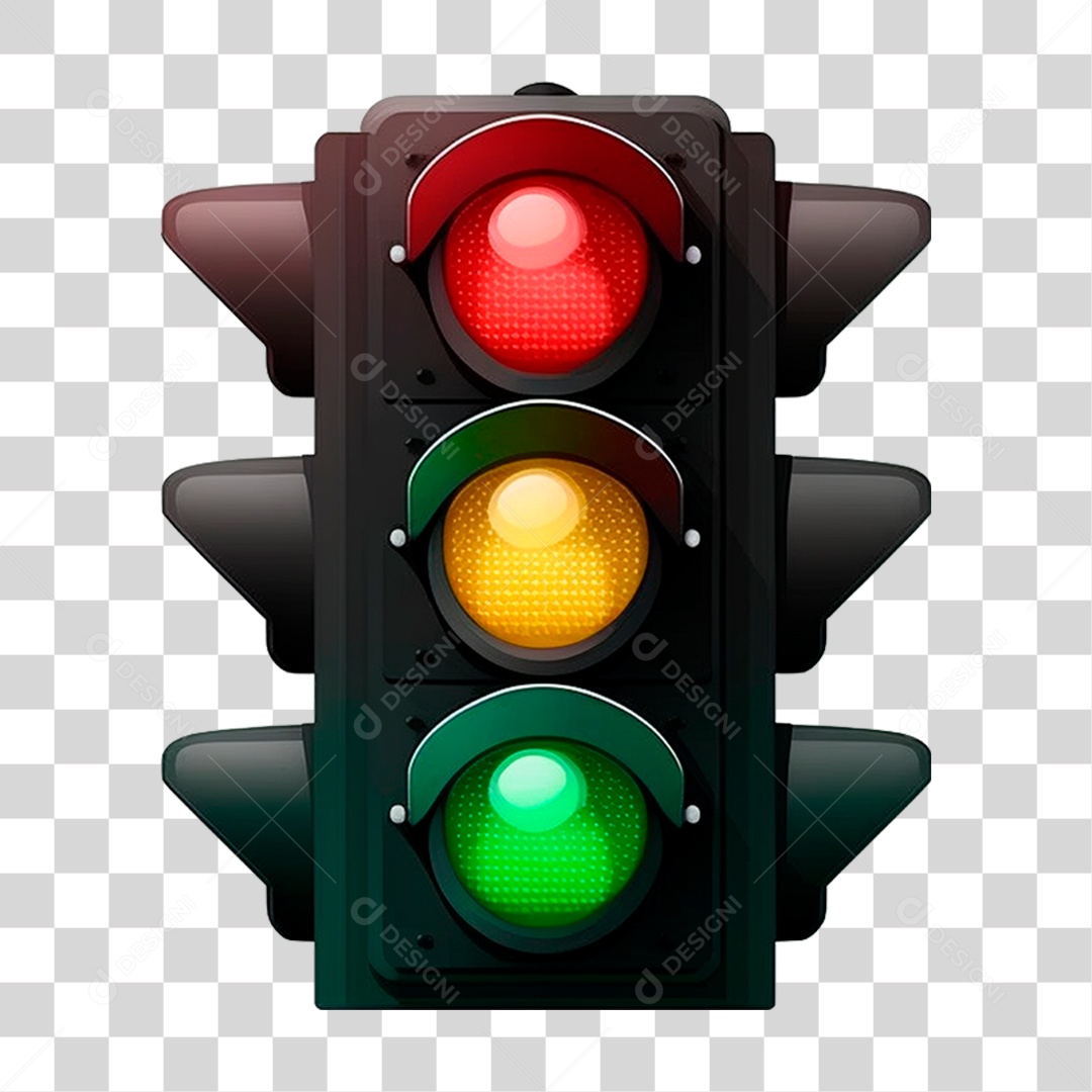 Farol de Trafego Sinal PNG Transparente