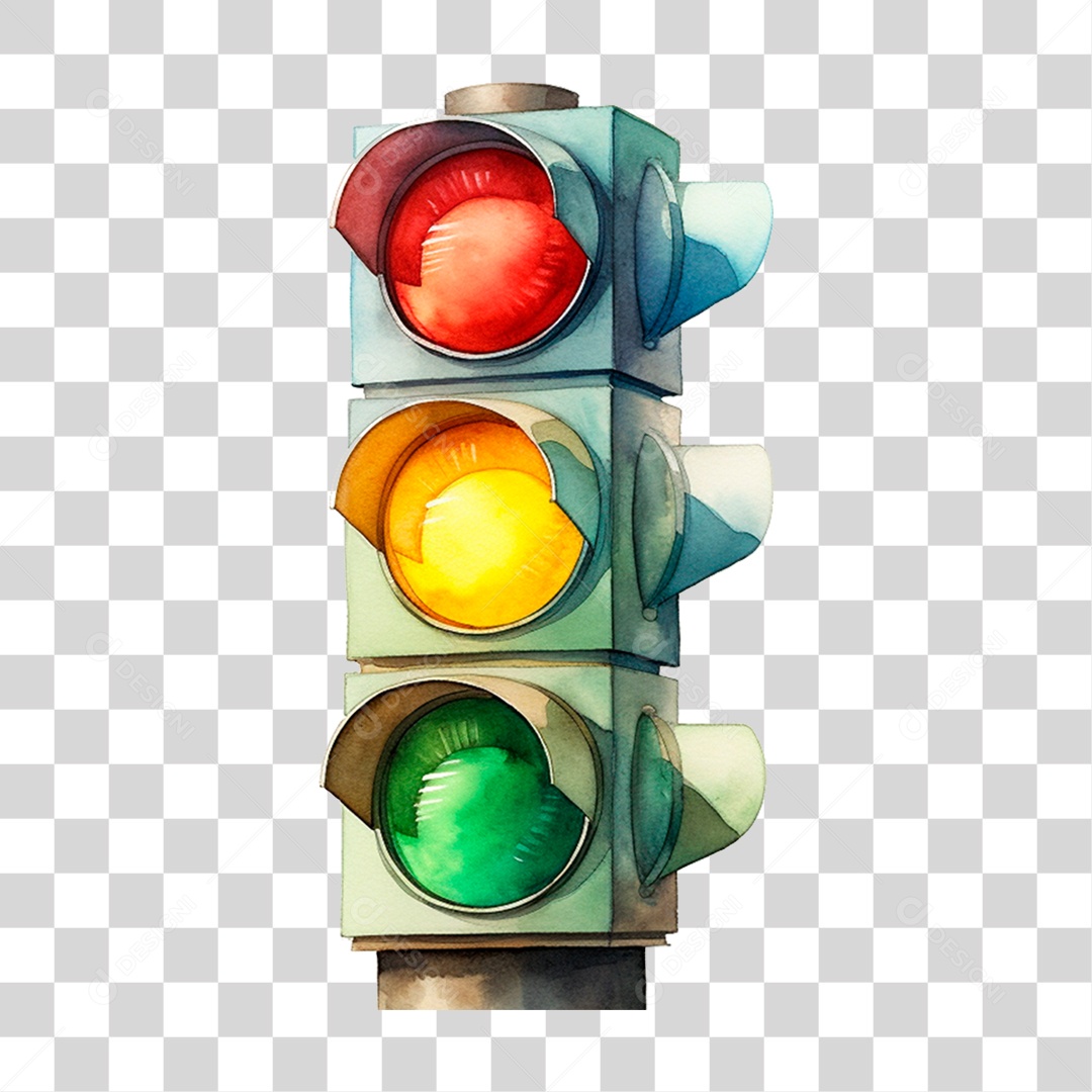 Farol de Trafego Sinal PNG Transparente