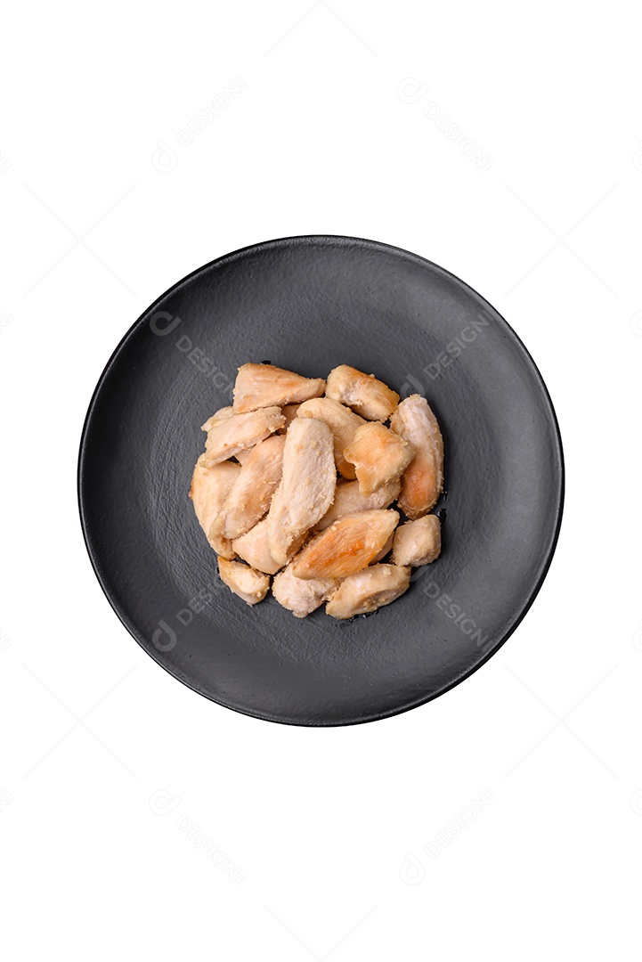 Frango grelhado sobre prato