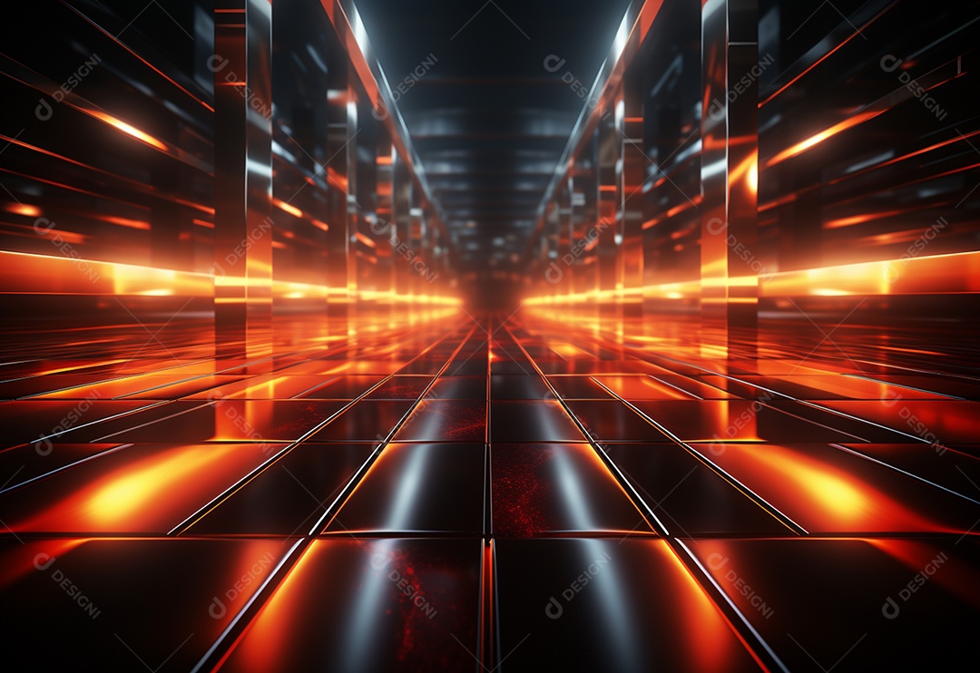Pano de fundo com iluminação de holofotes vermelhos para imagem realista de fundo design ultra hd alto