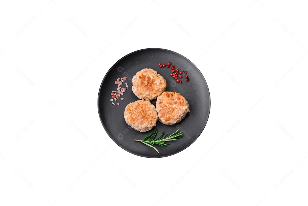 Deliciosos biscoitos de aveia assados ​​em um fundo escuro de concreto. Doces no café da manhã