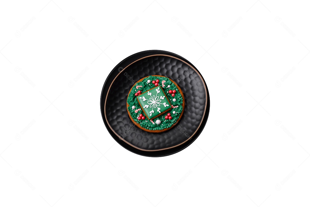 Pão de gengibre de Natal. Deliciosos biscoitos de gengibre com mel, gengibre e canela. Composição de inverno