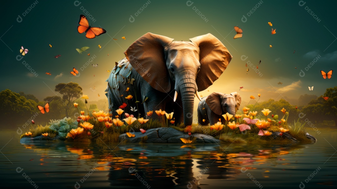 Dia mundial da fauna e da flora selvagens 3 de março IA generativa.