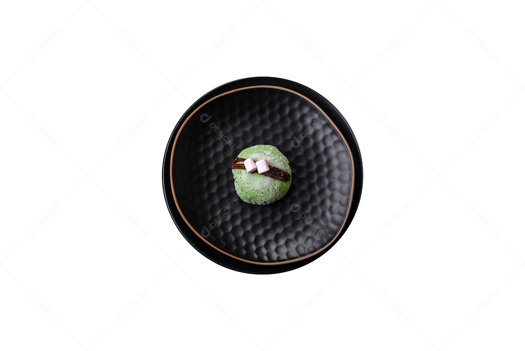 Delicioso biscoitos recheado sobre prato