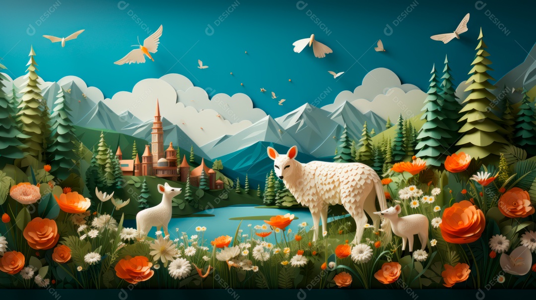 Dia mundial da fauna e da flora selvagens 3 de março IA generativa.