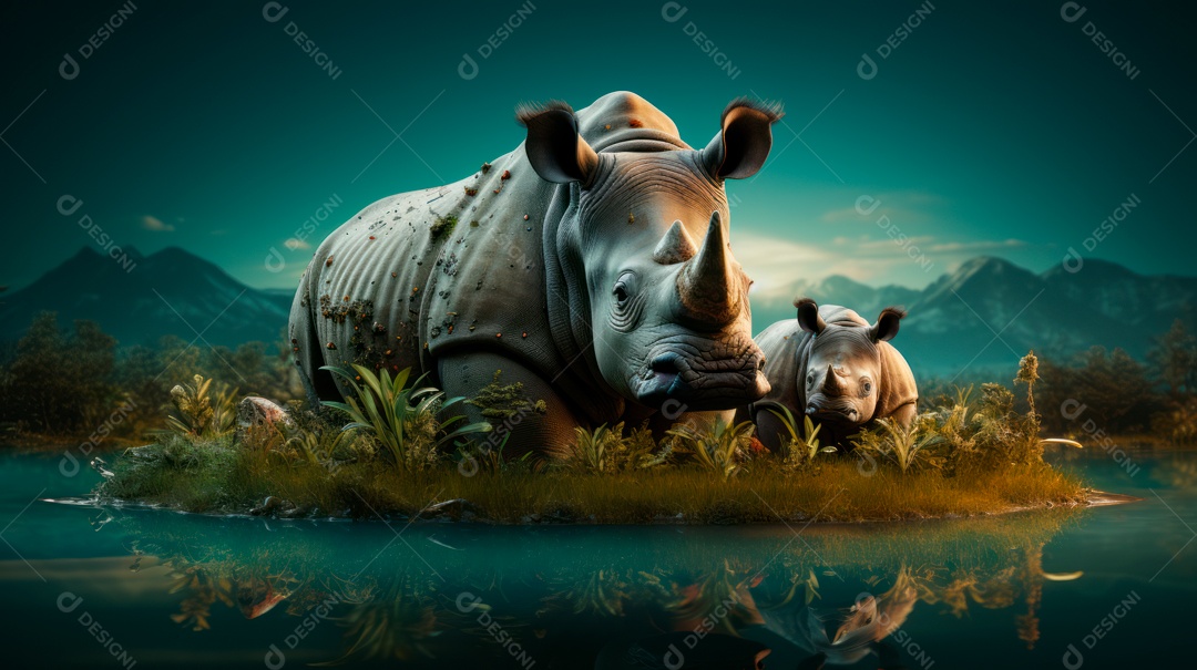 Dia mundial da fauna e da flora selvagens 3 de março IA generativa.