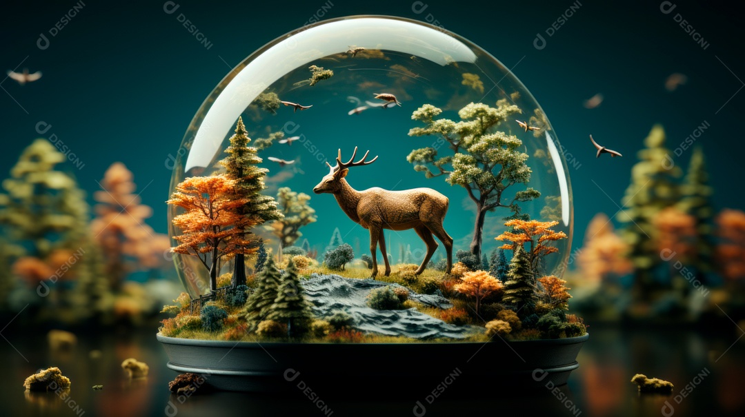 Dia mundial da fauna e da flora selvagens 3 de março IA generativa.