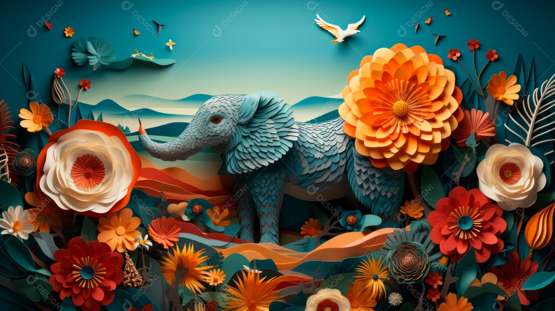 Dia mundial da fauna e da flora selvagens 3 de março IA generativa.