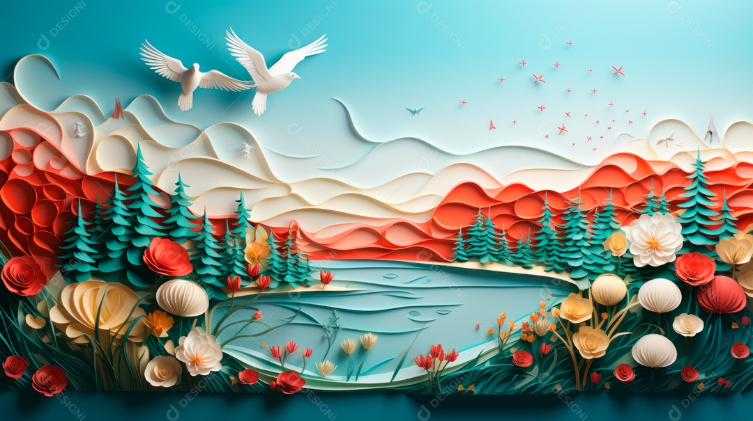 Dia mundial da fauna e da flora selvagens 3 de março IA generativa.