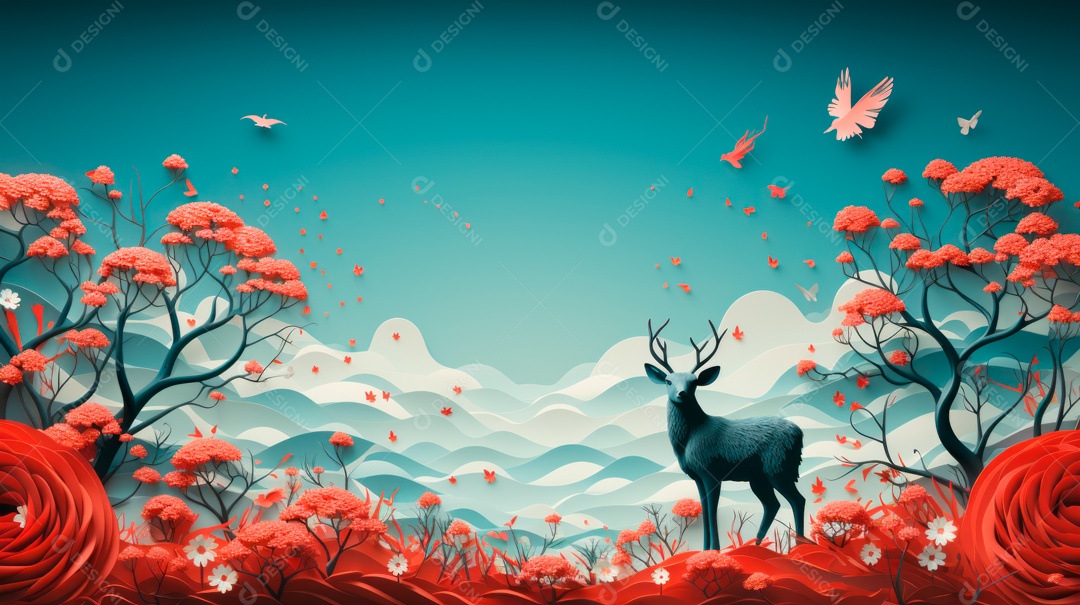 Dia mundial da fauna e da flora selvagens 3 de março IA generativa.