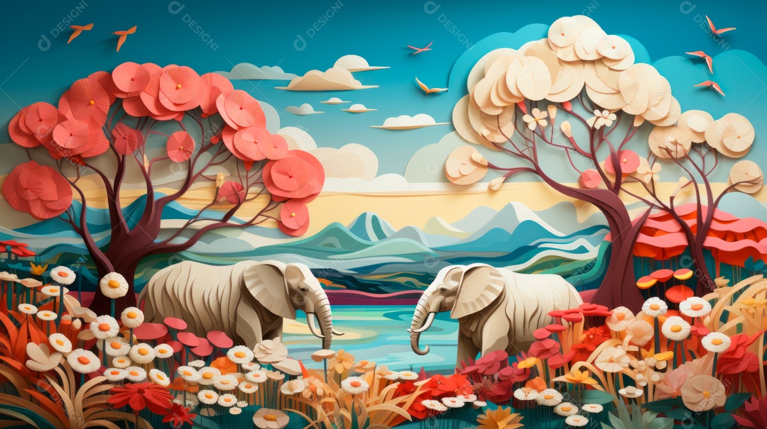 Dia mundial da fauna e da flora selvagens 3 de março IA generativa.