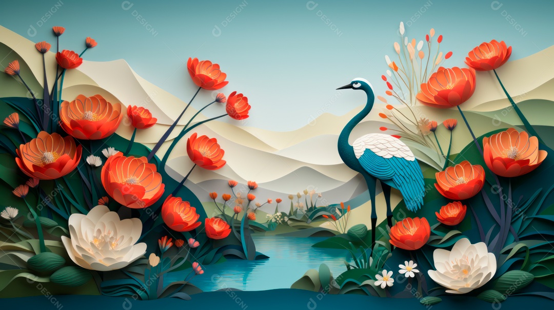 Dia mundial da fauna e da flora selvagens 3 de março IA generativa.