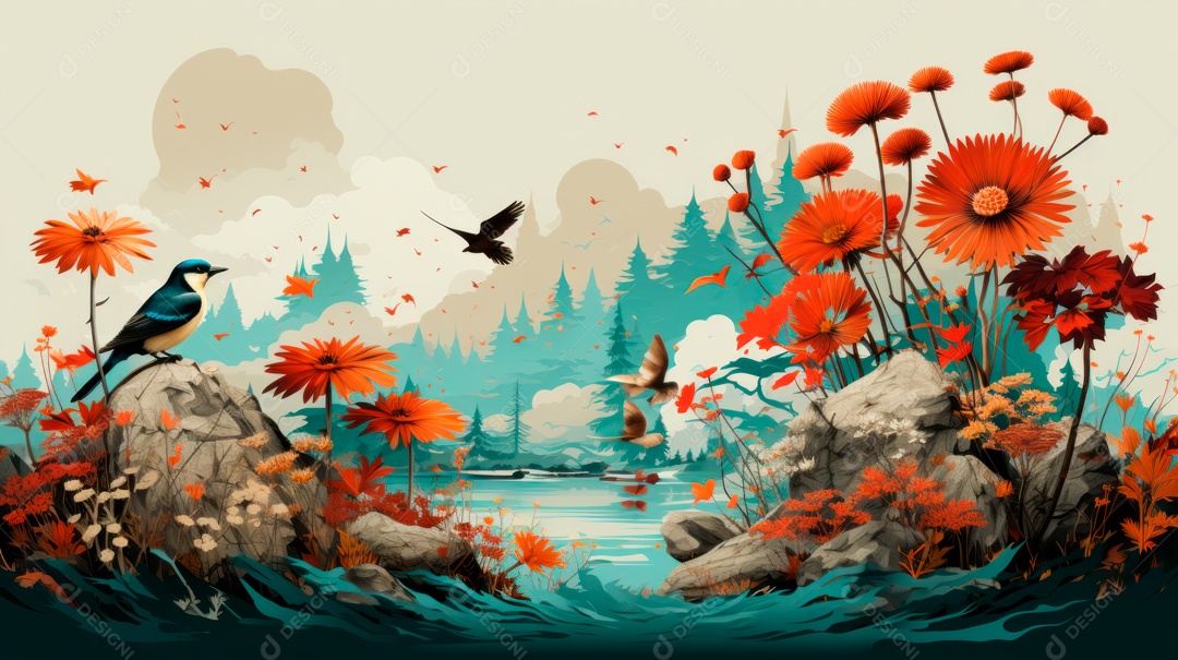 Dia mundial da fauna e da flora selvagens 3 de março IA generativa.