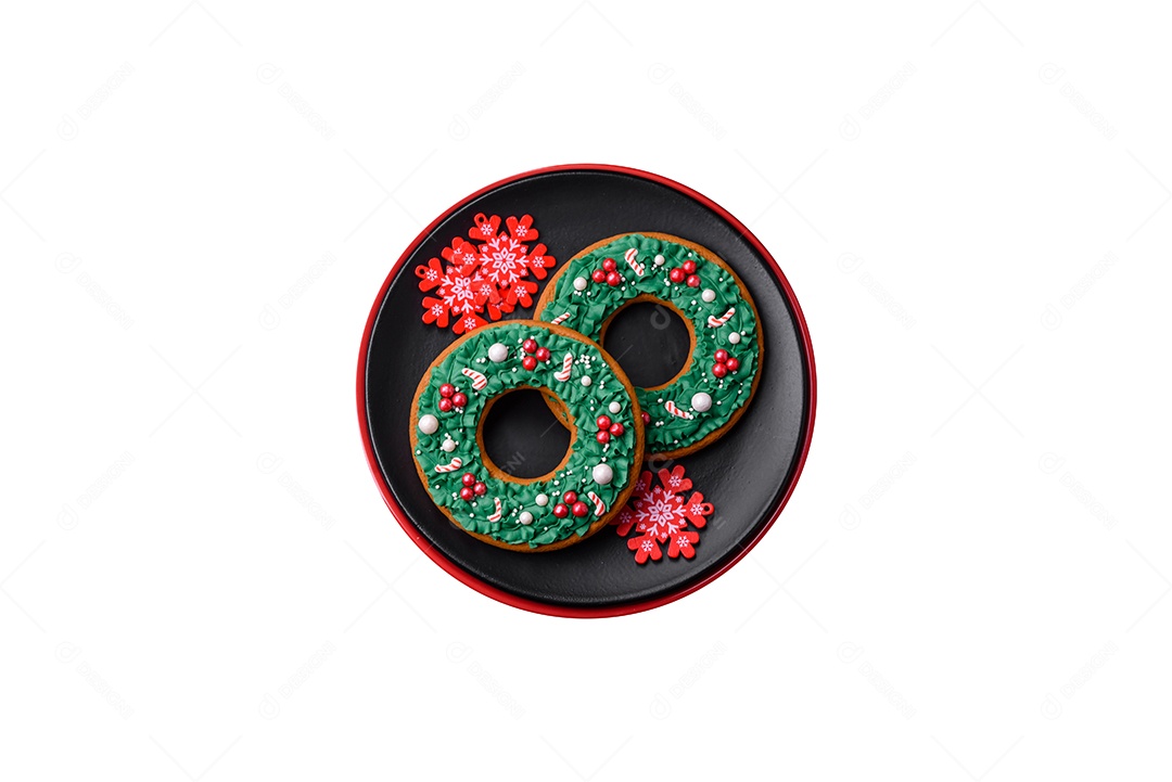 Biscoito sobre fundo isolado